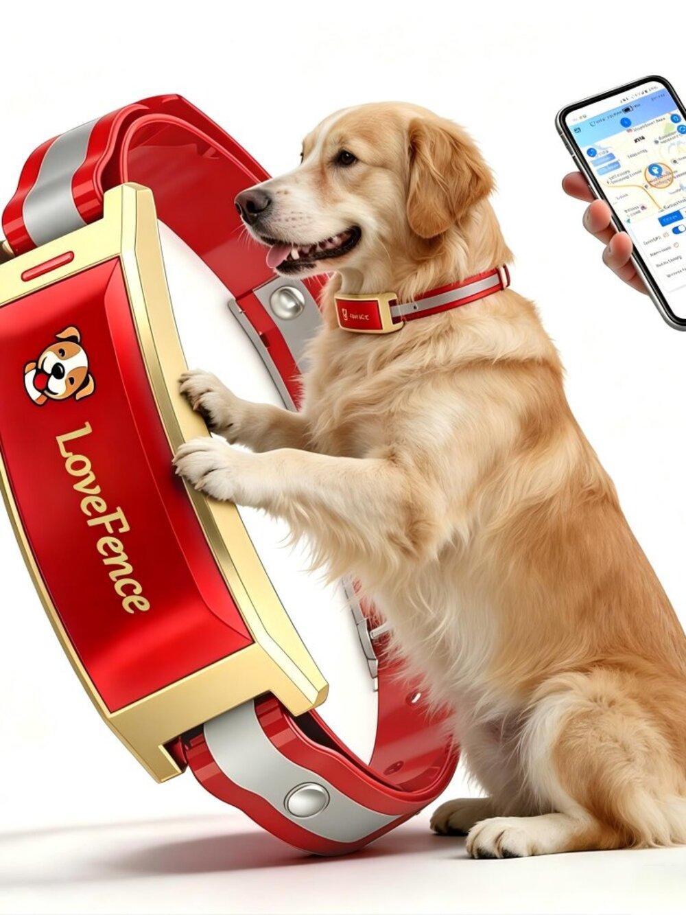 New in box GPS Wireless Dog Fence, No Monthly Fee for Medium & Large Dogs | Cust
